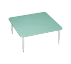 PLAYFORM 26 modulární hravé stoly, výška 520 mm, kovová podnož bílá, deska 25 mm, sněžně modrá